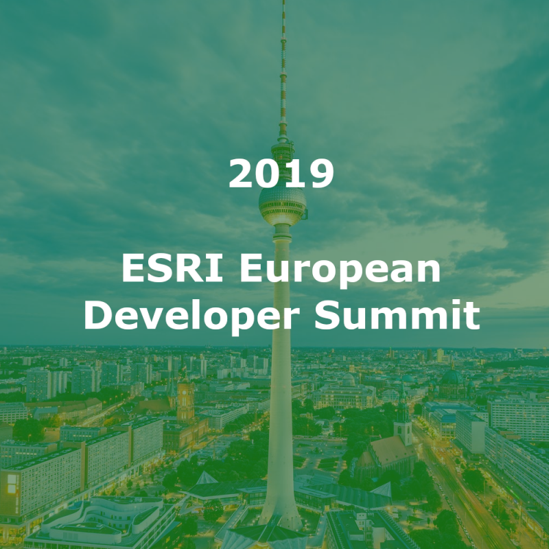 Europäischer Esri Developer Summit in Berlin INTEND Geoinformatik GmbH