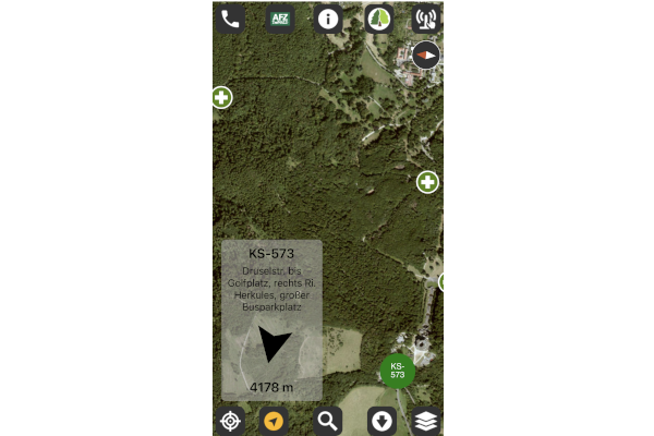 Hilfe im Wald App